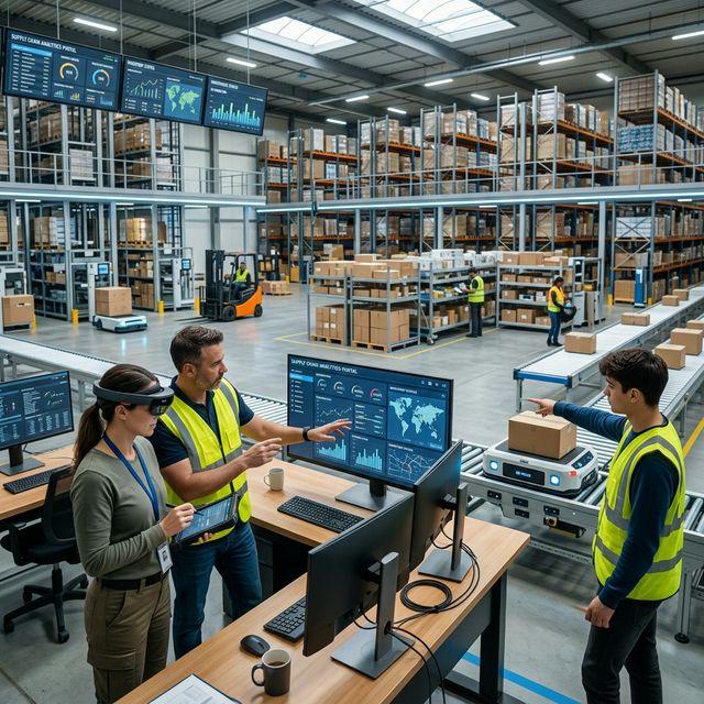 Modern AI Supply Chain Warehouse